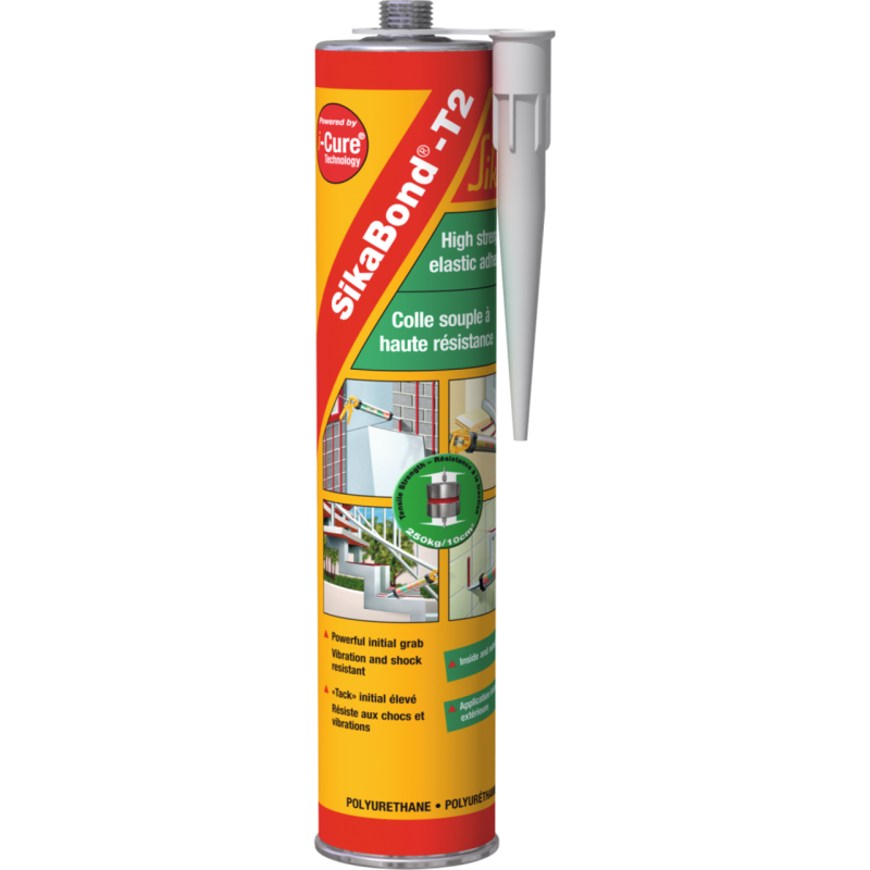Клей монтажний поліуретановий однокомпонентний Sika Sikabond T2 300 мл