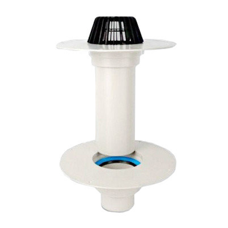Кровільна ПВХ-лійка в зібраному вигляді Sika S-Gully PVC SET DN 100 мм.