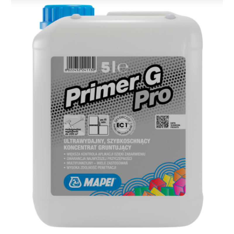 Ґрунт-концентрат Mapei Primer G PRO 5 кг Ґрунт-концентрат Mapei Primer G PRO 5 кг