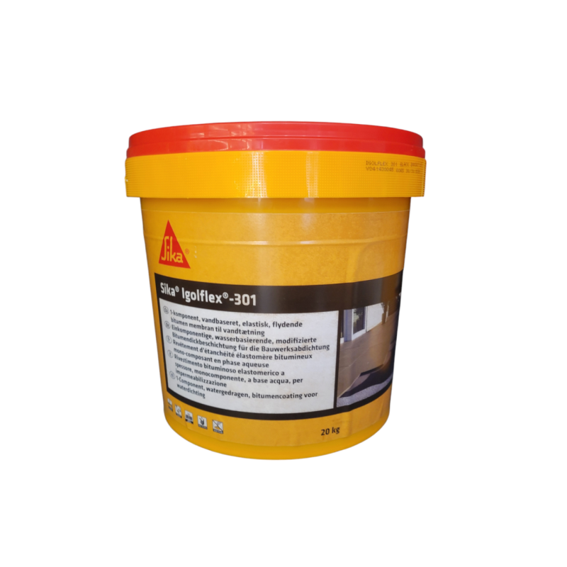 Бітумна гідроізоляція Sika Igolflex-301 (мастика для фундаменту, підвалу, даху) 20 кг