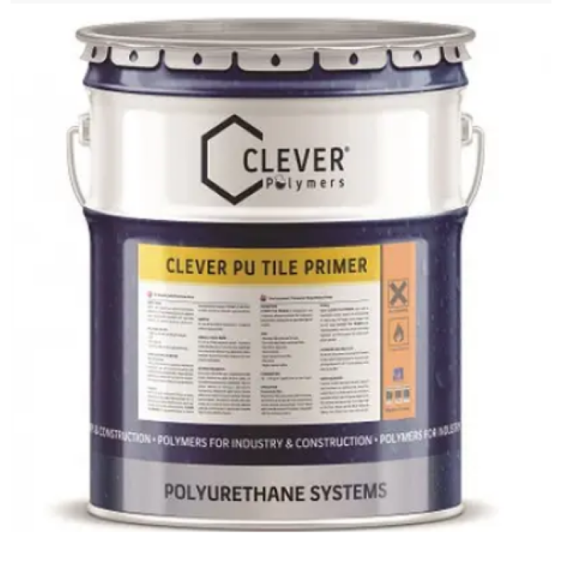 Поліуретанова ґрунтовка для непористих поверхонь Clever PU Tile Primer 4 кг Поліуретанова ґрунтовка для непористих поверхонь Clever PU Tile Primer 4 кг