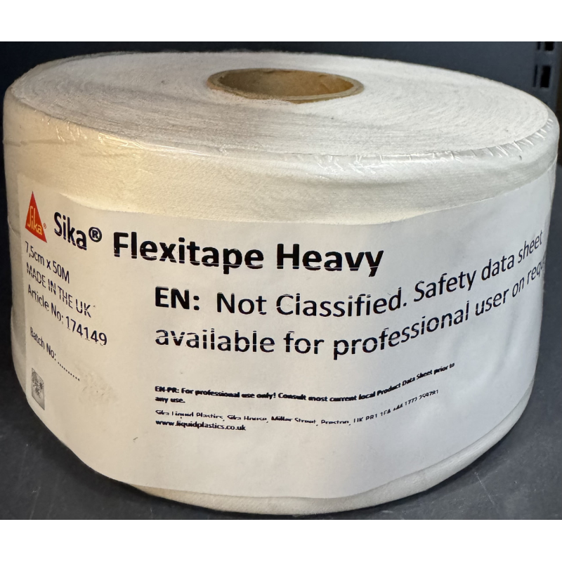 Sika Flexitape Heavy Поліамідне ткане армування для мембран Sikalastic 7,5 см 50 м Sika Flexitape Heavy Поліамідне ткане армування для мембран Sikalastic 7,5 см 50 м